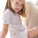 Short Peaches Bamboo Two-pieces Set