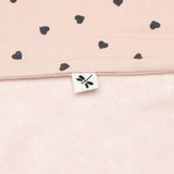 Little Hearts Bamboo Baby Blanket
