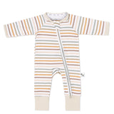 Farm Stripes Bamboo Zippy Romper
