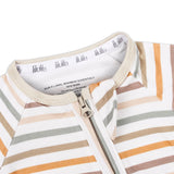 Farm Stripes Bamboo Zippy Romper