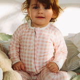 Pink Vichy Bamboo Zippy Romper