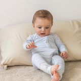 Ride Stripes Bamboo Zippy Romper