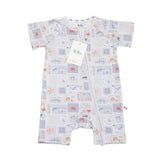 Short Life Ocean Bamboo Zippy Romper