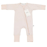 Coral Flower Bamboo Zippy Romper