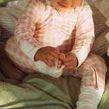 Pink Vichy Bamboo Zippy Romper