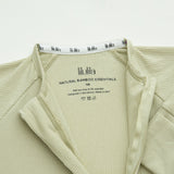 Green Olive pijama con cremallera