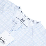 Pijama de bambú con cremallera Blue Vichy