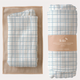 Muselina de Bambú Blue Vichy