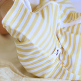 Short Yellow Stripes Bamboo Zippy Romper