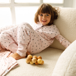 Little hearts print bamboo baby wearable blanket sleeping bag with feet – Lilulila