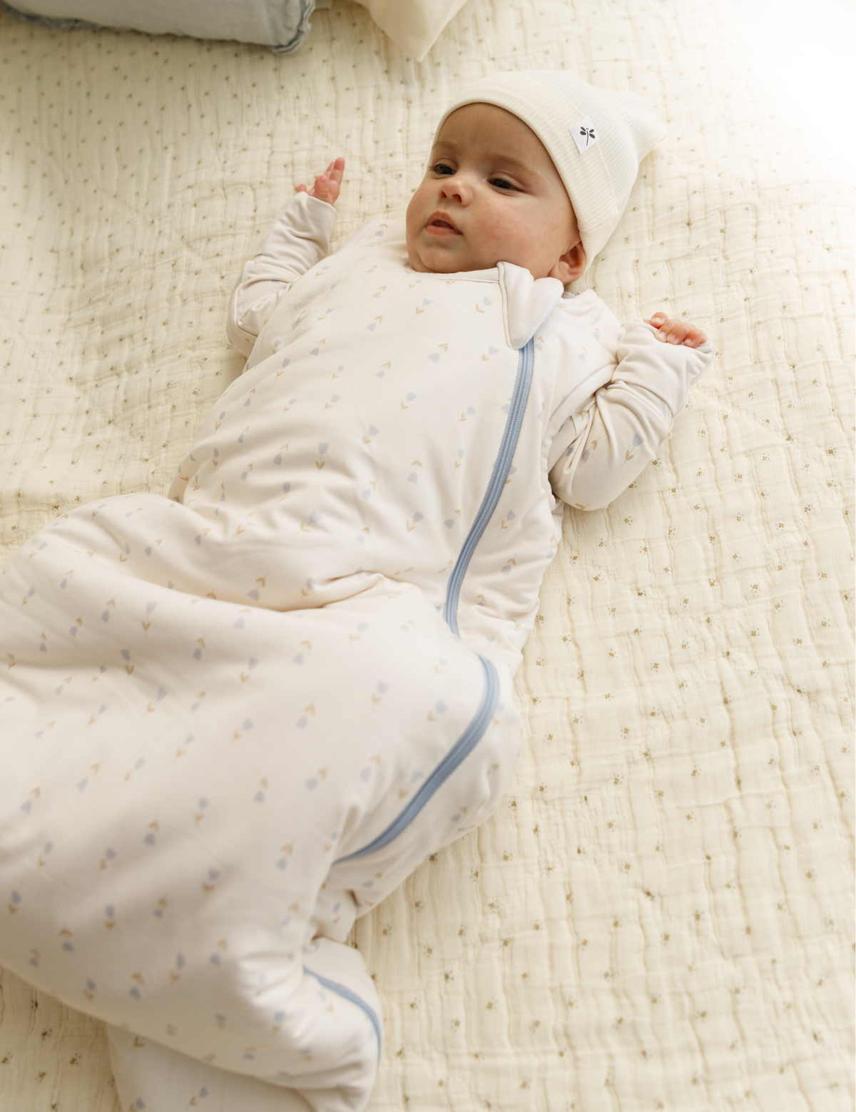 Tulip print bamboo baby sleeping bag (TOG 2.5) – Lilulila