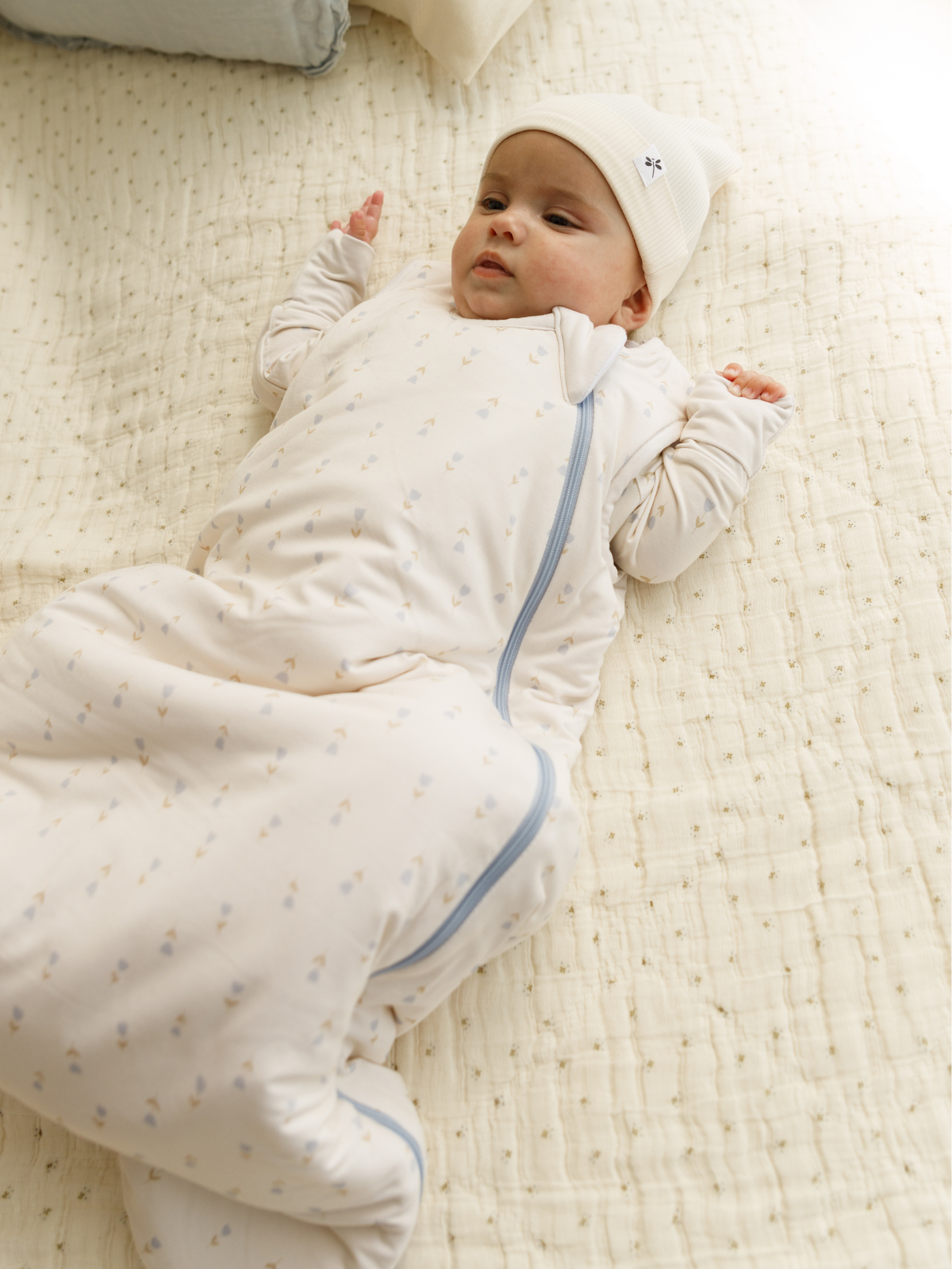 Tulip print bamboo baby sleeping bag (TOG 2.5) – Lilulila