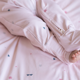Wild Pink Bamboo Zippy Romper