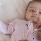 Wild Pink Bamboo Zippy Romper