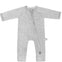 Grey Ribbed Bamboo Zippy Romper - Lilulila