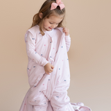 Wild Pink Bamboo Sleeping bag with feet - TOG 2.5