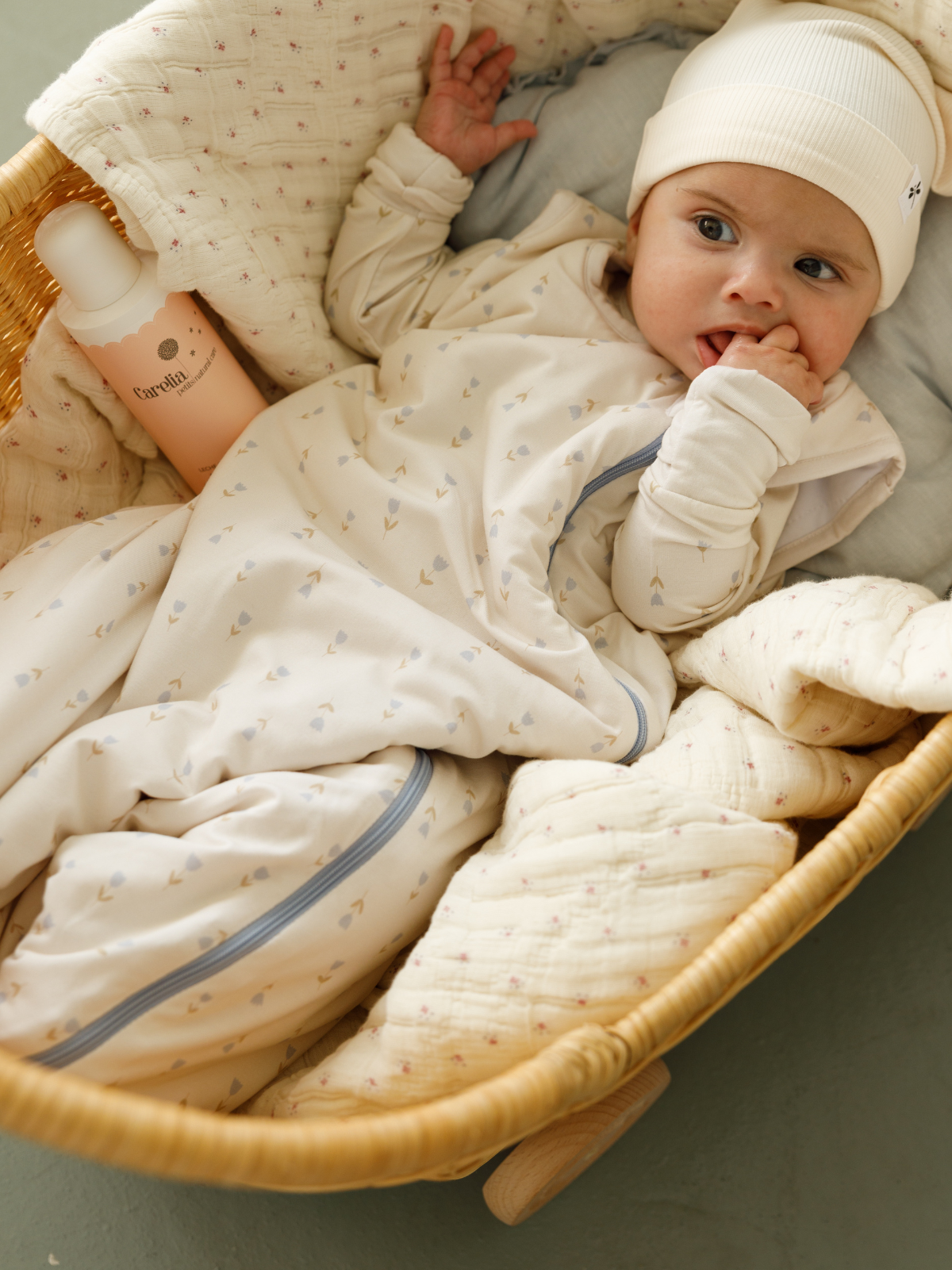 Tulip print bamboo baby sleeping bag (TOG 2.5) – Lilulila