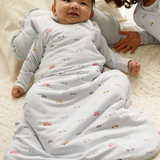 Little Ride print bamboo baby sleeping bag (TOG 2.5) – Lilulila