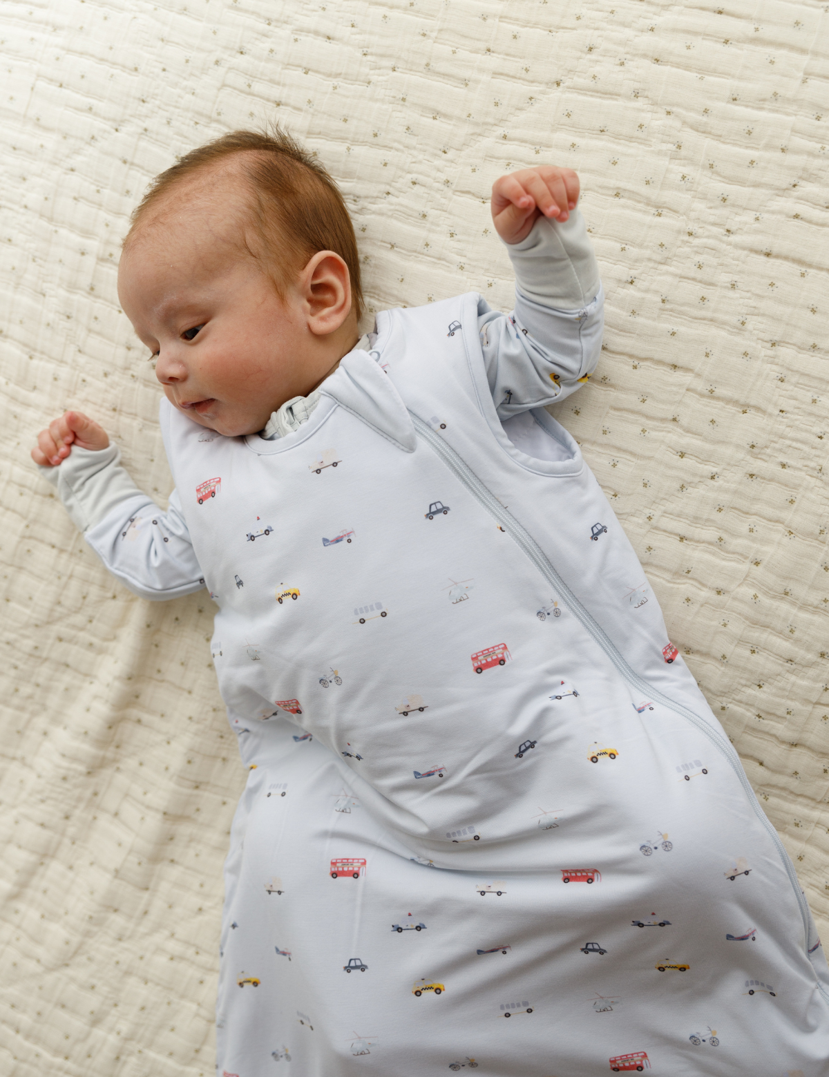 Little Ride print bamboo baby wearable blanket sleeping bag – Lilulila