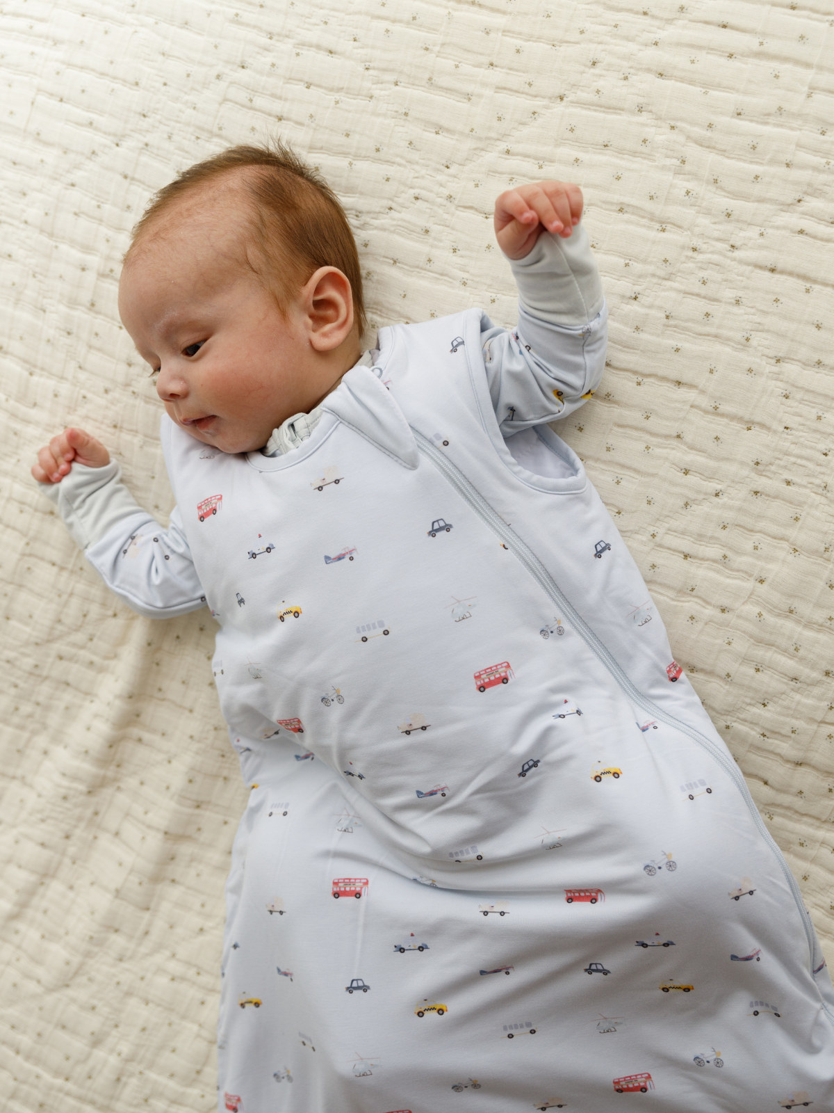 Little Ride print bamboo baby wearable blanket sleeping bag – Lilulila