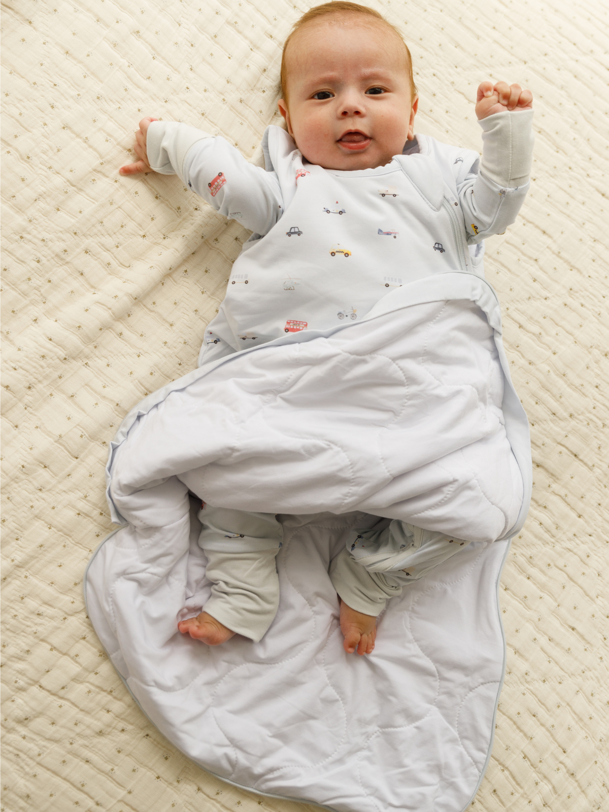 Little Ride print bamboo baby wearable blanket sleeping bag – Lilulila