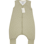 Footprint print bamboo baby wearable blanket sleeping bag with feet – Lilulila