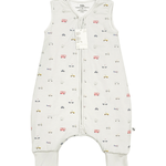 Little Ride print bamboo baby wearable blanket sleeping bag with feet – Lilulila