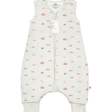Little Ride print bamboo baby wearable blanket sleeping bag with feet – Lilulila