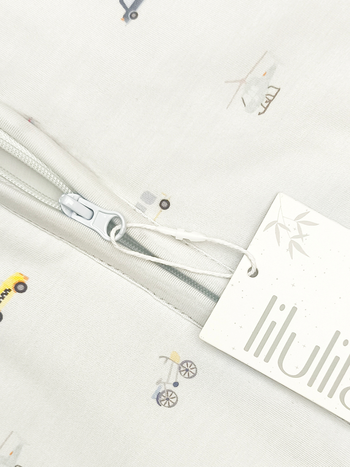 Little Ride print bamboo baby sleeping bag (TOG 2.5) – Lilulila