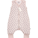 Little hearts print bamboo baby wearable blanket sleeping bag with feet – Lilulila