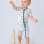 Happy Crab Short Zippy Romper - Lilulila