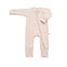 Soft Pink ribbed Bamboo Zippy Romper - Lilulila