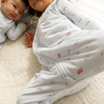 Little Ride print bamboo baby wearable blanket sleeping bag with feet – Lilulila