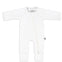 White Ribbed Bamboo Zippy Romper - Lilulila
