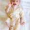 Short Yellow Stripes Bamboo Zippy Romper - Lilulila