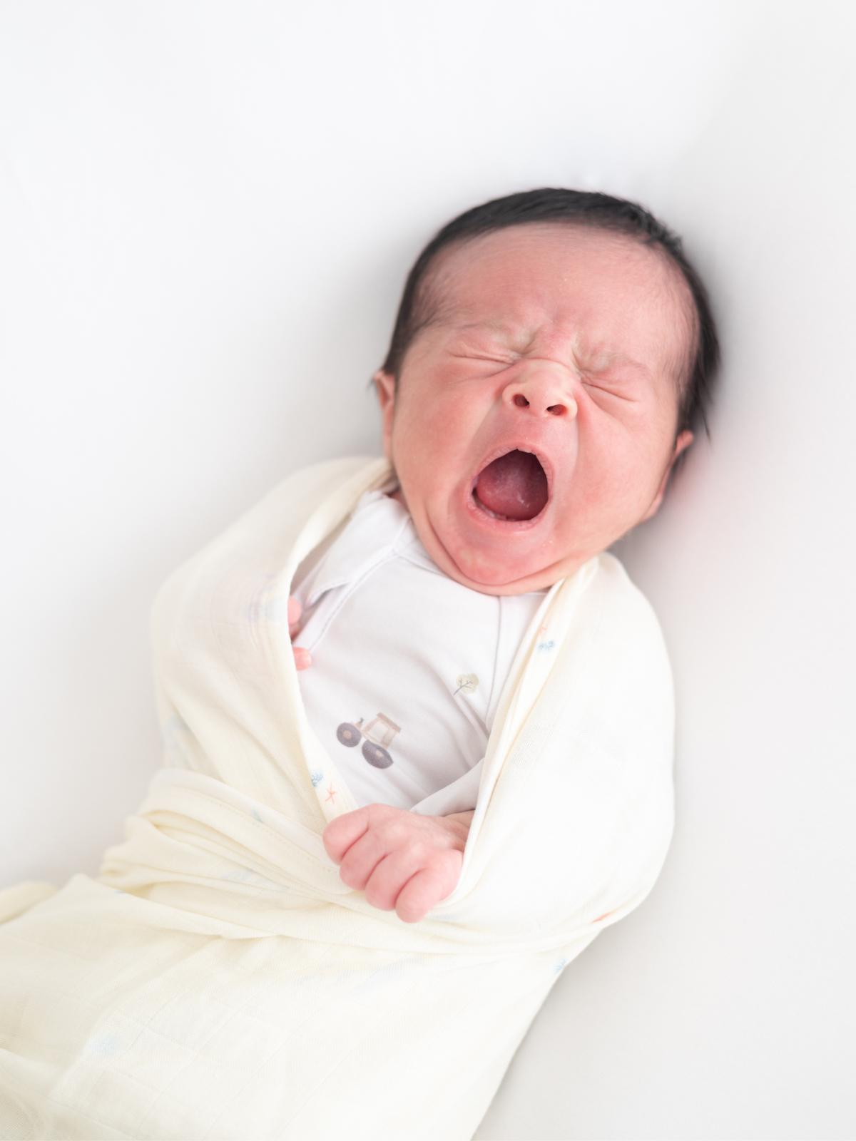 Baby sleeping in a Lilulila bamboo pajama