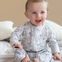 Bouquet Bamboo Zippy Romper - Lilulila